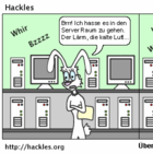 Hazel besucht den gefürchteten Server Raum