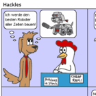 Hackles kauft die Haupkomponente seines Roboters
