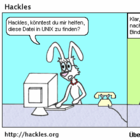 Hazel findet einen Stolperstein in Unix