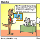 Hackles erhebt einen üblichen Anspruch