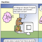 Hackles trifft seine Muse