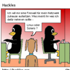 Hackles stellt den Pinguinen eine unkluge Frage