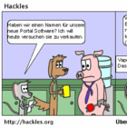 Marcus wählt einen Namen für BitCos Software