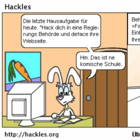 Hazels Hausaufgabe könnte gefährlich sein