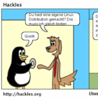 Hackles testet eine neue Linux Distribution