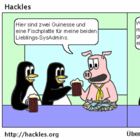 Preston heckt einen Plan aus, um die Pinguine auszufragen