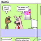 Ist der Hase aus dem Haus, rasten Schwein und Hund ganz aus.