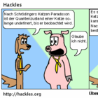 Hackles und Preston diskutieren über Quantenphysik