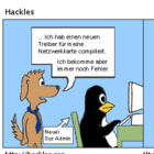 Hackles hat ein Netzwerkproblem. Wird der Pinguin ihm helfen?