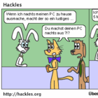 Hazels Computerverhalten wird genau geprüft