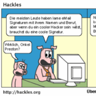 Mortimer lernt die Wichtigkeit der eMail Signatur