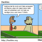 Boss Dog hilft Hackles um sich auf das Date vorzubereiten