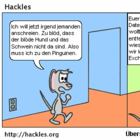 Marcus versucht seine Aggressionen abzulassen