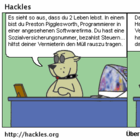 Preston hilft seiner Vermieterin den Müll raus tragen?