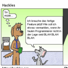 Marcus scheißt Hackles zusammen