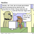 Zeit nach hause zu gehen, Hackles.