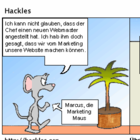 Marcus, die Maus, schlechtgelaunt wie immer