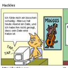 Die Katze wurde für Marcus aus dem Sack gelassen