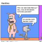 Marcus ist zurück von seinem Date, lebendig aber niedergeschlagen