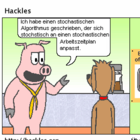 Preston redet pedantisch hochtrabend über stochastische Prozesse