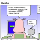 Whack-A-Mole vs Blood Battle III: welches Spiel ist gesünder
