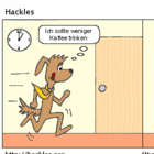 Hackles bemerkt etwas auf der Toilette