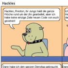 Preston und Hackles sind sich nicht einig